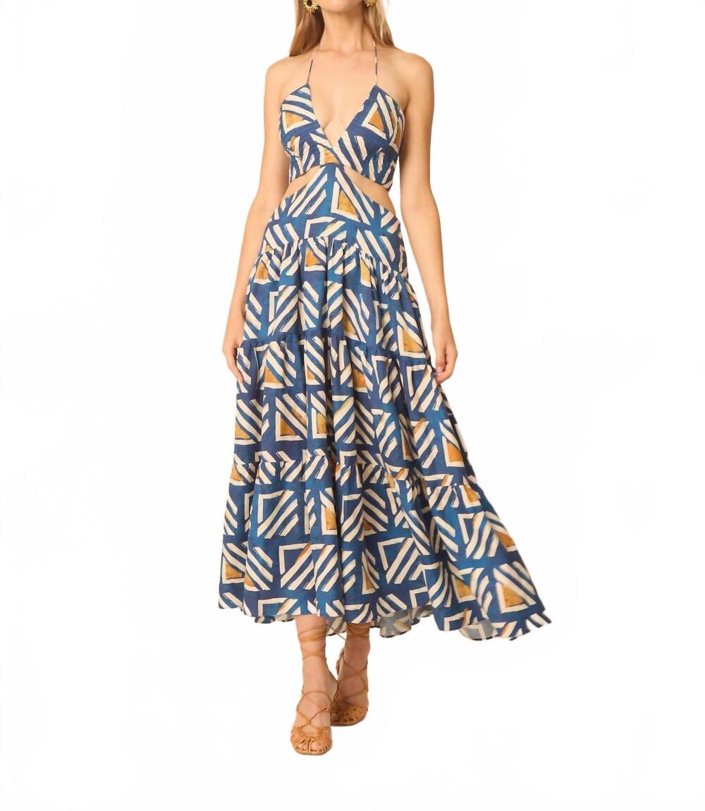 NEW GILNER FARRAR frida v-neck dress in metropolis